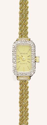 Geneve Watches, Geneve 14K Solid Gold & Diamond Women's Mini Watch - OW192, Womens Watches, Womens Geneve Watches