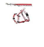 Trixie 15323 Welpengarnitur, G 23-34 cm L 2,00 m, rot / silber