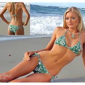 Peace & Love Bikini (Connected Top/Brazilian Tie) Bikini