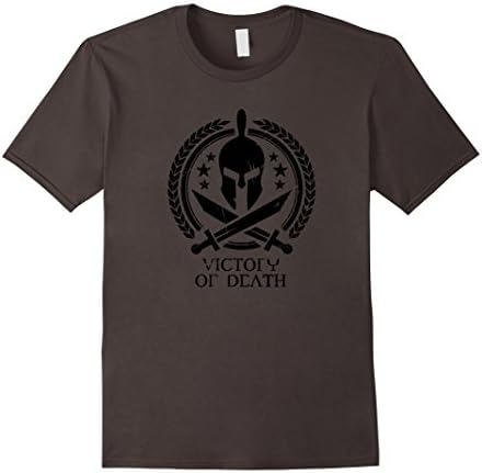 Men's Spartan Warrior Victory Or Death T-Shirt 3XL Asphalt