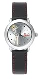 Barbie Children's Black Leather Watch #BC0236TIN