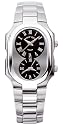 Philip Stein Teslar Large Stainless Steel Black Watch 2-G-CB-SS
