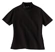 Ladies' Short Sleeve Performance Honeycomb Mock Neck