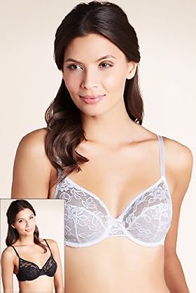 Marks And Spencer 2 Pack - All Over Lace Underwired Bras Marks And Spencer 2 Pack - All Over Lace Underwired Bras