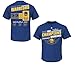 Golden State Warriors 2015 NBA Finals Champs Team Roster and Banner Blue T-shirt