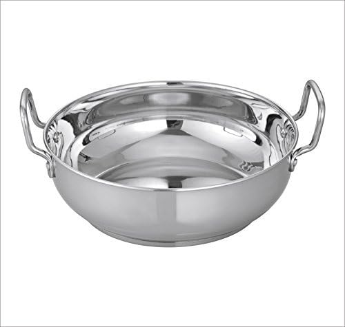 CAMRO KADHAI INDUCTION BOTTOM STAINLESS STEEL 1.5 ltr (11 no)