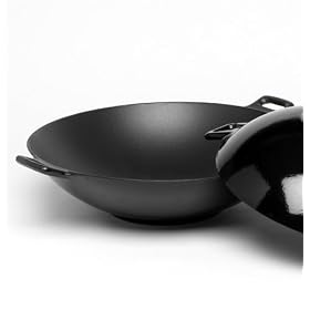 Typhoon Cast Iron 14.5" Hot Wok Black