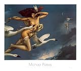 Night Flight Art Poster Print by Michael Parkes, 32x28