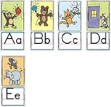BB SET ALPHABET TRAD MANUSCRIPT KID DRAWN