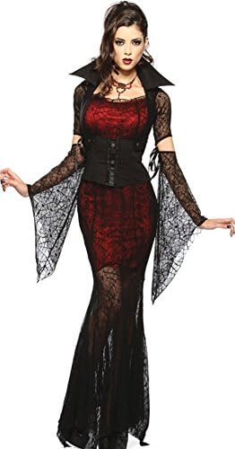 BADI NA Witch Halloween Vampire Vixen Costume Dress Full Set Fancy Party with Black Lace 1