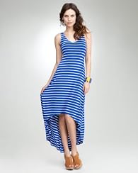 Striped Hi Low Maxi Dress
