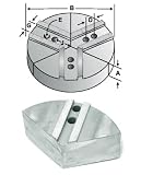 3.00in. TALL ALUMINUM ROUND JAWS - KITAGAWA B-08 ,B-208, MMK & OTHER 1.5MM X 60° SERRATED CHUCKS