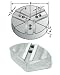 2.00in. TALL ALUMINUM ROUND JAWS - KITAGAWA B-08 ,B-208, MMK & OTHER 1.5MM X 60 SERRATED CHUCKS