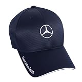 Mercedes Benz Mens Navy Flexfit Cap