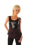 Folter Womens/Juniors BUCKLE UP Double Layered Top
