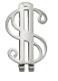 Sterling Silver Dollar Sign Money Clip