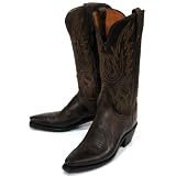 Lucchese 'N4554' Mad Dog Goat Cowboy Boots Womens - Chocolate