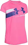 Under Armour Girl's Fast Lane Graphic Short Sleeve T-Shirt - Pink Punk, Medium
