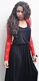 Fashion Victim, Bolero, Femme, Longues Manches, Visose Stretchy, en dentelle, Taille Unique 36-42, Rouge
