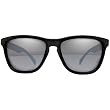 I Ski Keyhole Classics Lifestyle Sunglasses - Black/Smoke with Silver Mirror