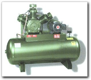 Amflo Air Compressor 15.0 HP Electric 120 gal. horizontal Commercial 3 phase