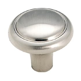 Amerock Brass and Sterling Traditional 1-1 8-Inch Diameter Knob, Sterling Nickel... by Amerock