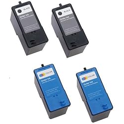 4-Pack (2BK+2C) M4640 M4646 Remanufactured Ink for Dell 922 / 942 / 962 / 924 / 964 / 944