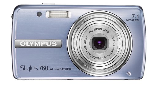 Olympus Stylus 760 7.1MP Digital Camera with Dual Image Stabilized 3x Optical Zoom (Blue)