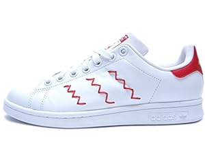 Adidas Women's Stan Smith W Originals Ftwwht/Ftwwht/Colred Casual Shoe 10 Women US