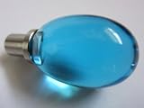 Produkt-Bild: Knopf, Glas, hellblau klar,Griff V2A, 17 mm dick, 45000-38-506