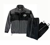 Harley-Davidson® Men’s Overpass II Rain Suit. Waterproof. Reflective piping and Harley-Davidson® graphics. 97059-07VX