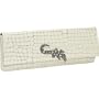 Kenneth Jay Lane Ali Clutch - Croc ice