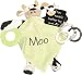 Mud Pie Baby EiEiO Teether Blankie, Cow