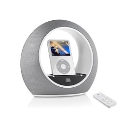 JBL Radial Micro - Portable speakers with digital player dock for iPod - 20 Watt (total) - white