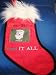 Dear Santa, I Want It All ! Dog Christmas Stocking at THE REGAL DOG