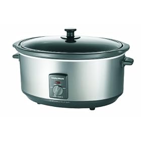 Morphy Richards 48718 Oval Slow Cooker 6.5 Litre, Stainless Steel