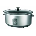 Morphy Richards 48718 Oval Slow Cooker 6.5 Litre, Stainless Steel