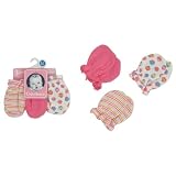 Gerber Three Pack Baby Girl Mittens 0-3 Months