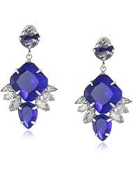 Noir Jewelry Chrysler Square Drop Earrings