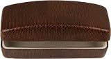 Large Rectangular Reptile Texture Solid Color Hard Sunglasses Case - 3 Colors