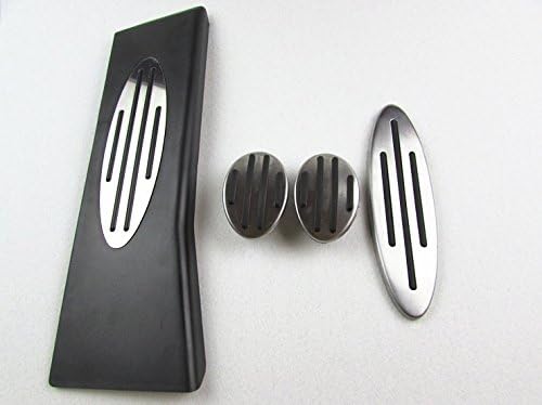 Qiankun Gas Fuel Brake Clutch Footrest plate No Drill Pedal Cover For BMW MINI Cooper One Hatch Hardtop Countryman JCW R56 R60 61 F54 55