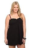 Torrid Plus Size Black Sweetheart Smocked Swim Cover-Up