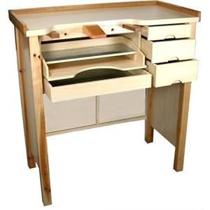 Amazon.com - Jewelers Work Bench W/ Metal Work Pan 3 Drawer New ...
