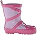Kidorable Ballerina Rainboots, Pink, Kids Sizes, Natural Rubber Boots with Cotton Lining, Pull On Heel Tab & Non-Slip Sole