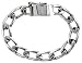 Jewelry : Gent's Sterling Silver 3/8'' (10 mm) Wide, Hand Made Cuban Link Bracelet,