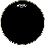 Evans MX1 Black Marching Bass Drum Head, 16 Inch