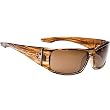 Spy Cooper XL Sunglasses - Spy Optic Steady Series Polarized Sports Wear Eyewear - Shiny Brown Stripe Tortoise/Bronze