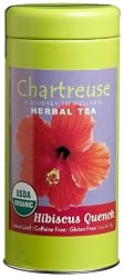 Chartreuse Organic Tea Hibiscus Quench Organic Loose Leaf Herbal Tea, 2.54-Ounce Tins (Pack of 2)