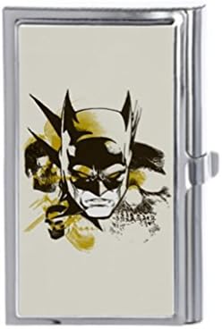 Batman Cowl and Skulls Unique Fashion Business Name Card Holder Stainless Steel Case