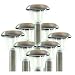 Stainless steel solar powered garden lights 8 pack